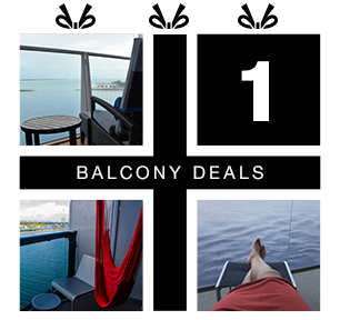 Book a balcony stateroom 